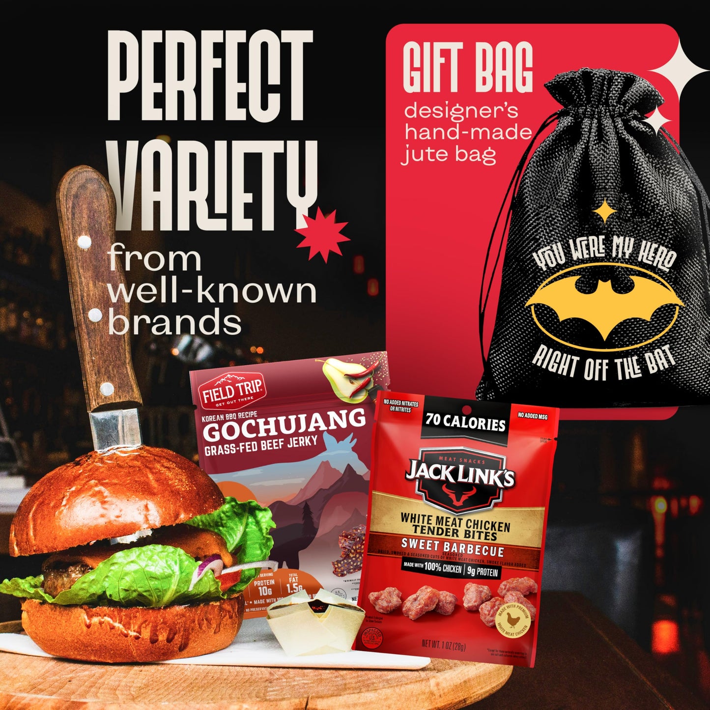 Beef Jerky Gifts For Men - Birthday Gifts For Men Who Have Everything With Beef Jerky Variety Pack - Mens Gifts, Dad Birthday Gift, Brother Gifts, Father's Day Gifts, Cool Gifts For Dad By CraveKraft