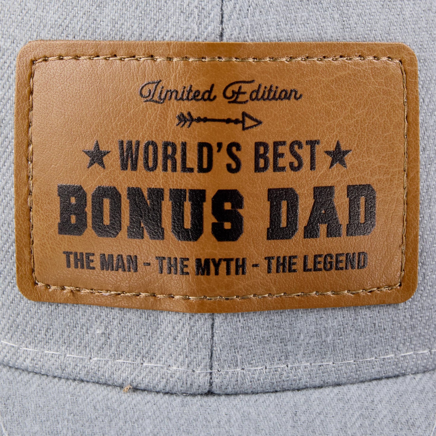 Best Bonus Dad Ever Hat, Stepdad Hat for Christmas Fathers Day Birthday from Son Daughter, Gifts for Dad, Trucker Gray Cap