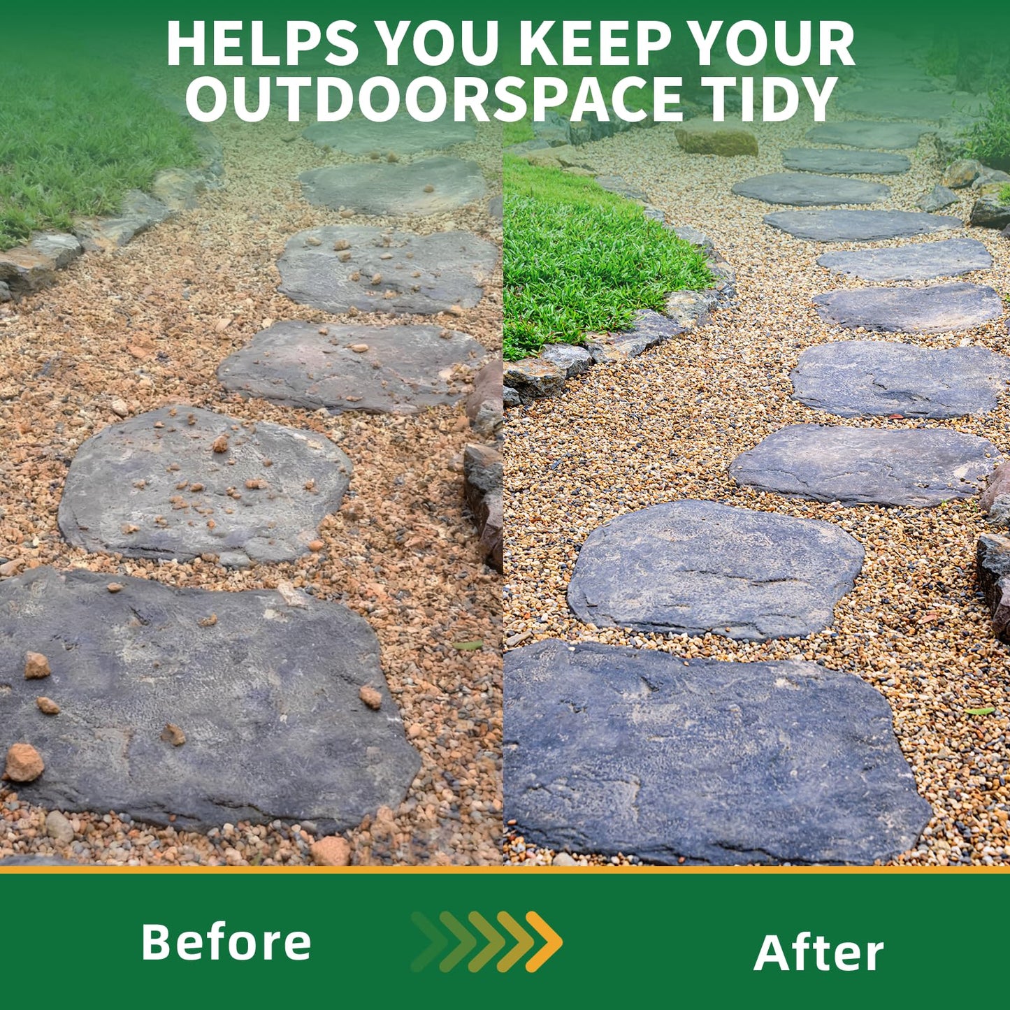 Rock Glue for Landscaping - 2 Gallon Mulch Glue, Gravel Binder & Stone Adhesive, Fast-Dry, Non-Toxic, Weather-Resistant for Patios, Garden, Walkways and Paths