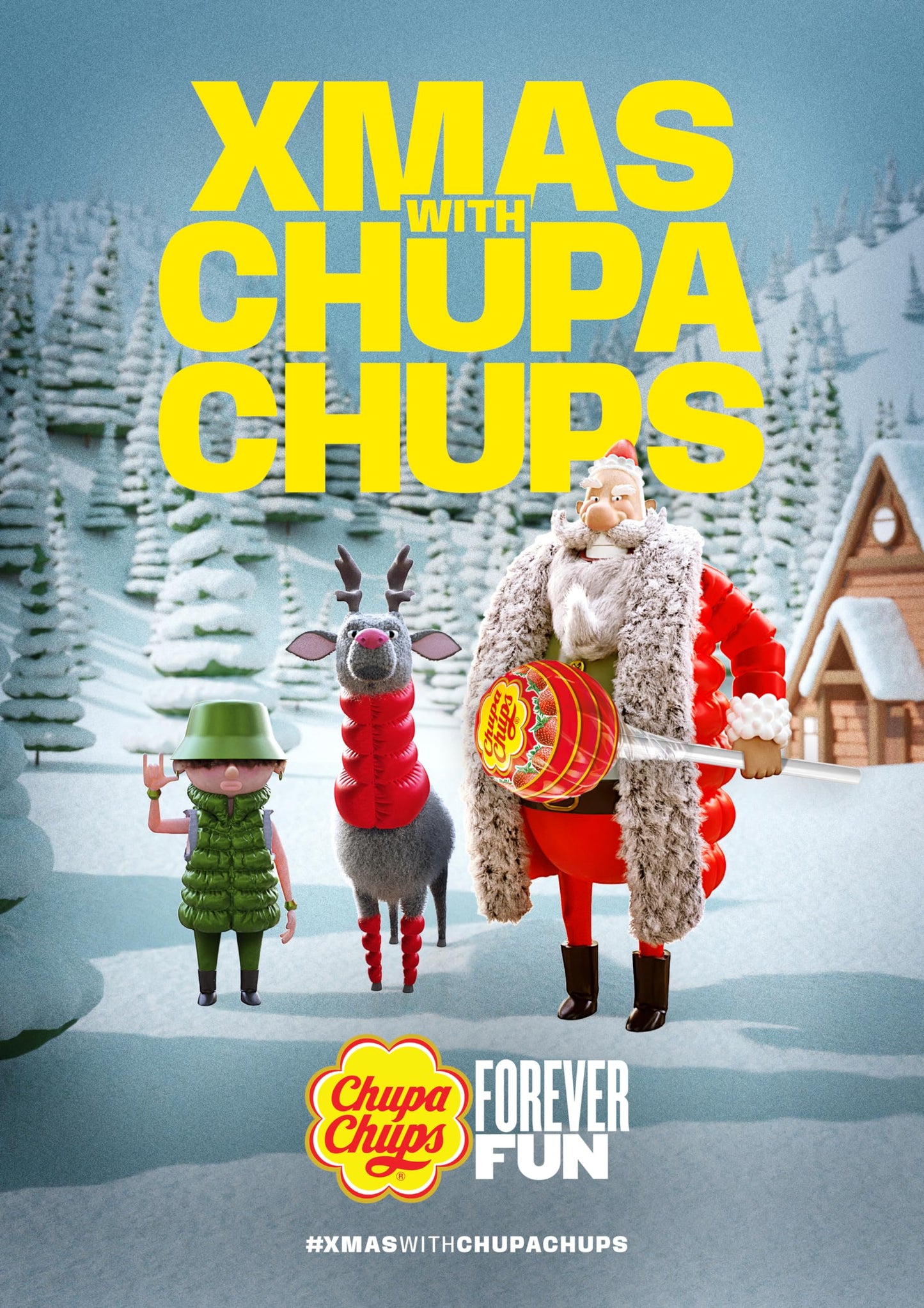Chupa Chups (1) bag Cremosa Lollipops Candy 2 Ice Cream Flavors - Strawberry and Cream, Choco-Vanilla - Fat, Peanut & Gluten Free 25 pieces/10.58 oz