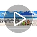 PHONWHON Shades 10x10 Pop Up Canopy, Heavy Duty Beach Tent with Carrying Bag for Easy Moving, Sun Shelter for Parties, Eve...