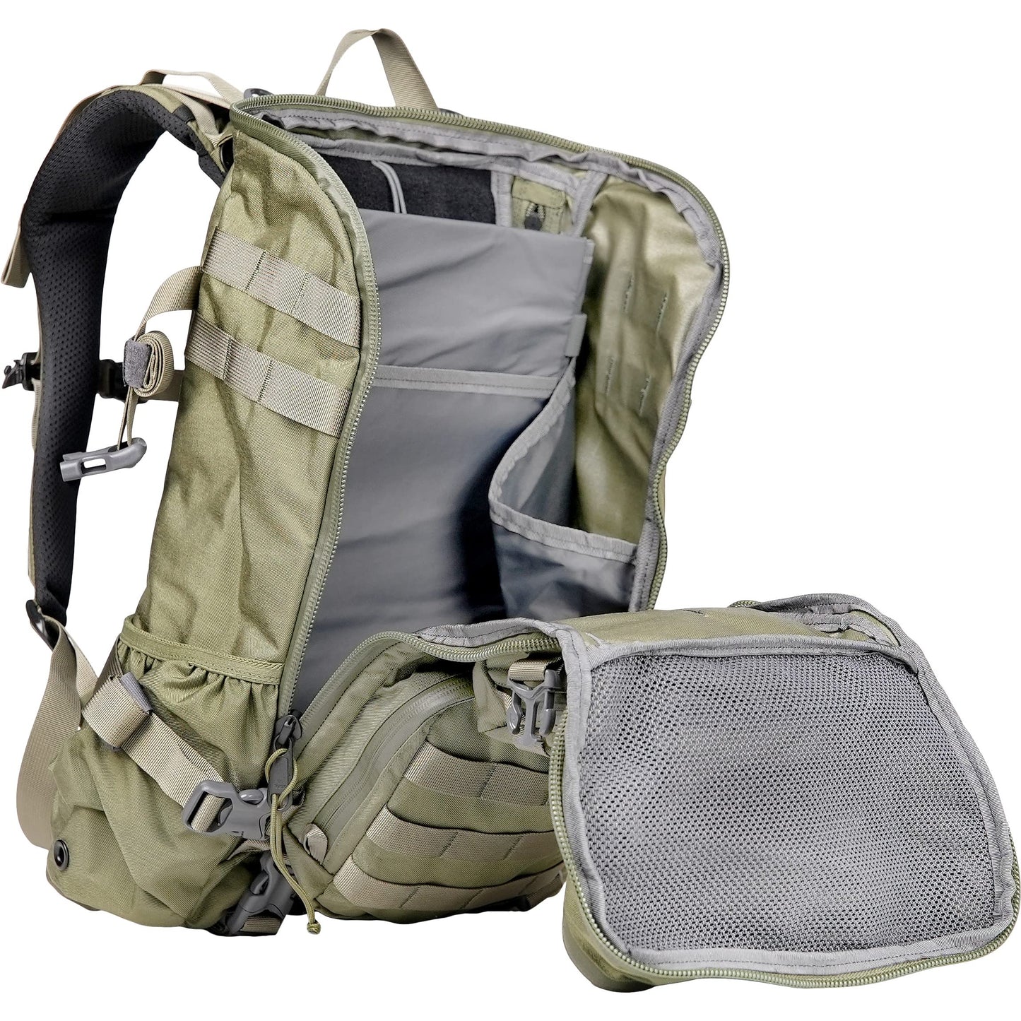 Mystery Ranch Blitz 30 Backpack – Tactical Daypack with Waistbelt & Padded Laptop Sleeve – Forest, 30L, S/M