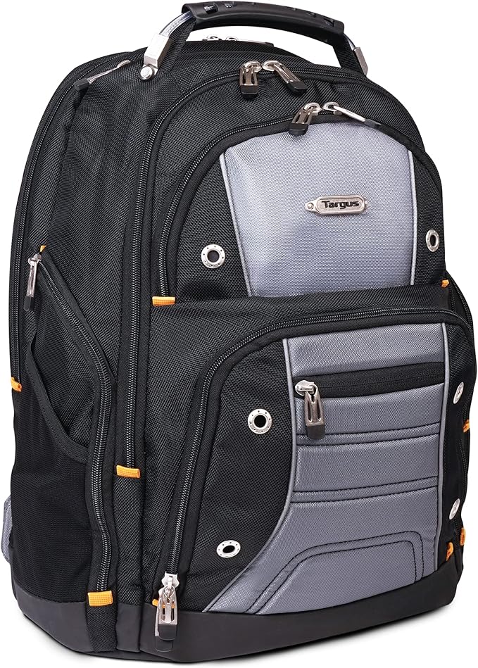 Targus Drifter II Laptop Backpack, Black/Gray – Backpack for Men for Business and Travel, Durable Water-Resistant Materia...