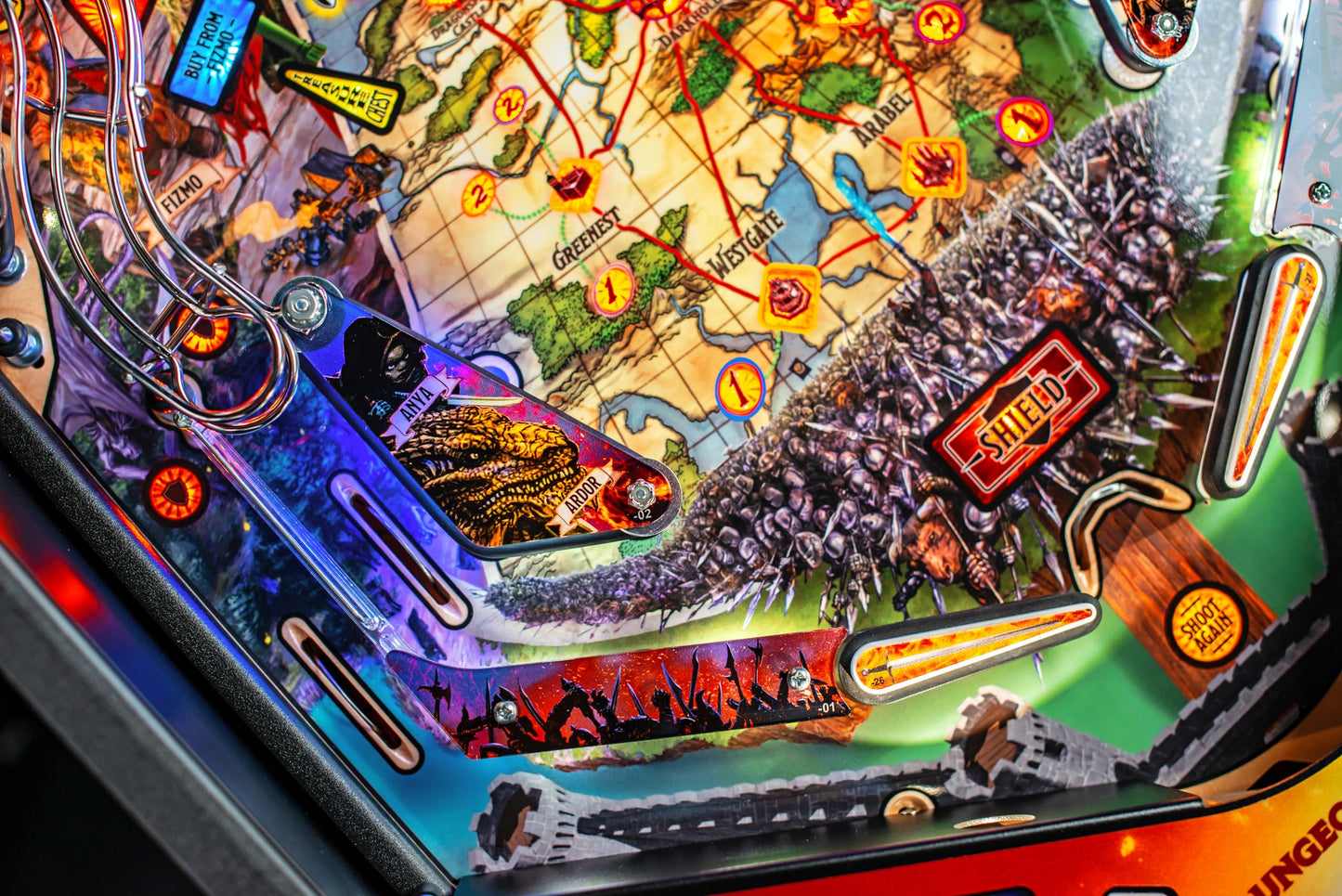 Stern Pinball Dungeons & Dragons with Insider Connected, Premium Edition Arcade Pinball Machine