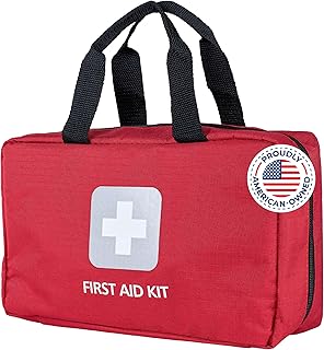 Thrive Home Essentials First Aid Kit (291 Pieces) - First Aid Bag with Multi-Sized Bandage, Gauze, Wipes, Scissors, Glove...