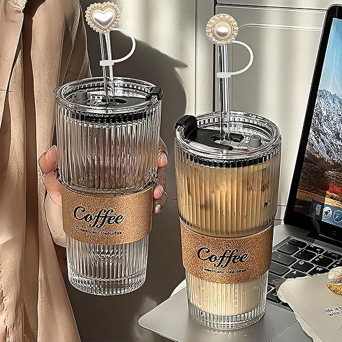 Glitter Silicone Straw Toppers for Stanley Cup 30 40 oz, Reusable Cap Accessories for Simple Modern Tumbler, Cute Straw Cover for Water Bottle
