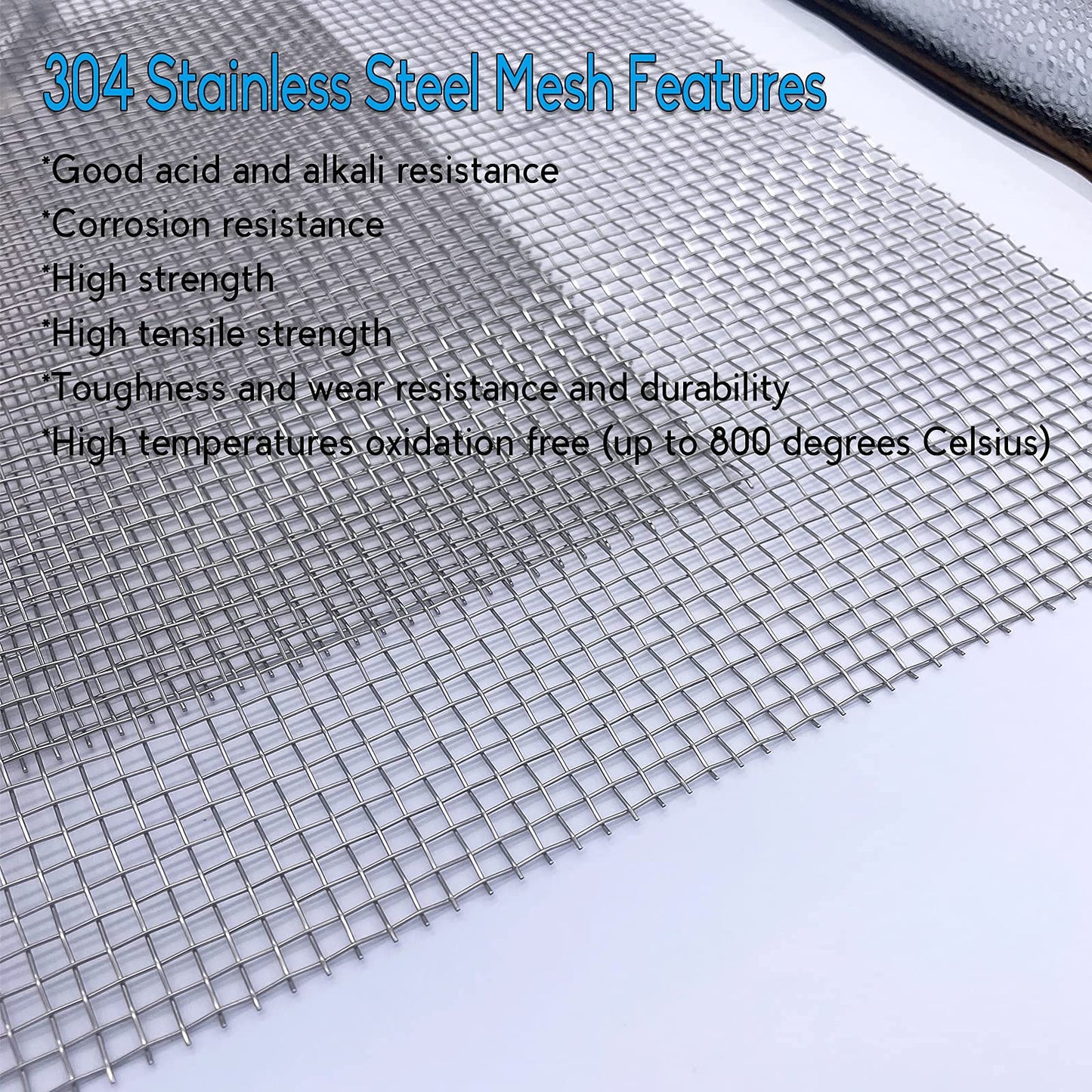 2PACK 304 Pretty Sturdy 12” X 24”(310mm X 610mm), 5 Mesh Wire Mesh Screen, Stainless Screen, Mesh Screen Never Rust, Hard and Heat Resisting Wire Mesh Used for Many Projects by Valchoose