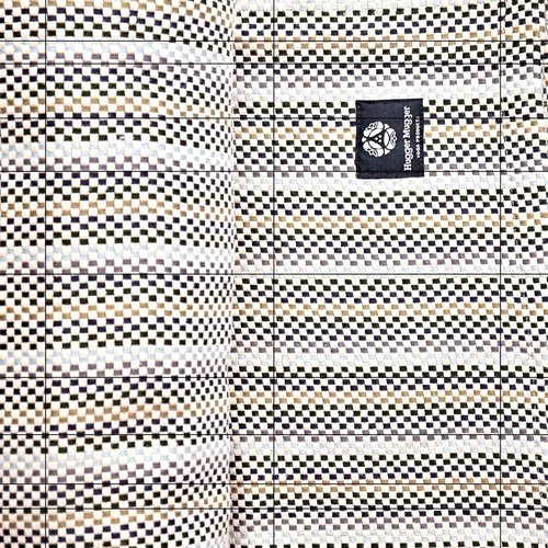 Hugger Mugger Cotton Yoga Blanket - Multi-Gray- Soft but Firm, Cofortable Support, Great Prop for Yoga