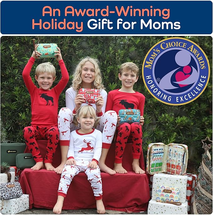 Keep Going Travel First Aid Kit for Kids – 130 Pc. for Car, Purse, Diaper Bag, Backpack, & Suitcase, with Latex-Free Bandages – 7 x 5 x 2 in. Travel First Aid Kit TSA-Approved