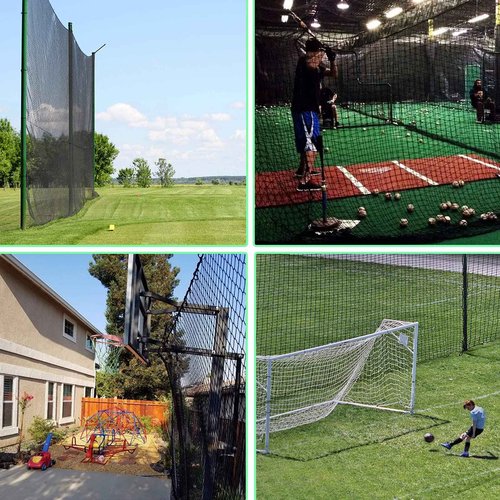 IUZEAI 10x20ft High Impact Golf Practice Net - Heavy Duty Nylon Netting Material - Includes Installation Rope