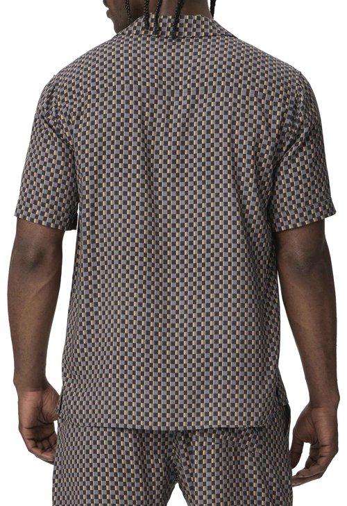 PAIGE Men's Landon Short Sleeve Shirt, Valley Sunset