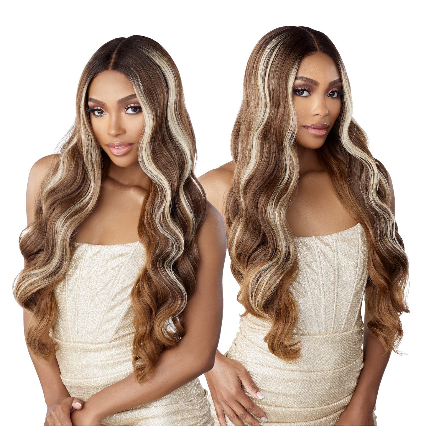 Sensationnel Butta Lace Wigs - Unit 31 Extra Wide 5 Inch Deep Parting Synthetic Preplucked Hairline Glueless Lacefront (1B OFFBL