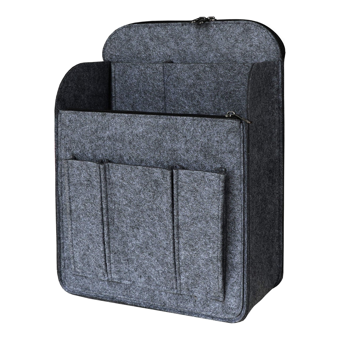 APSOONSELL Large Backpack Organizer Insert Felt Bag Organizer with Zipper Backpack Shaper Foldable Tote Organizer for Rucksack S