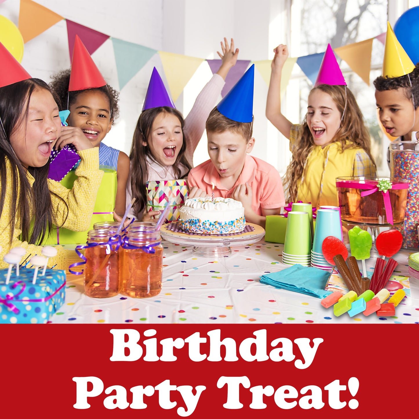Bulk Candy Variety Pack, 4.5 Lbs Assortment Mix, Includes Twizzles, Assorted Tootsee Roll, Jolli Rancher, Individually Wrapped for Kids Birthdays, Party Favors and Candy Bowl