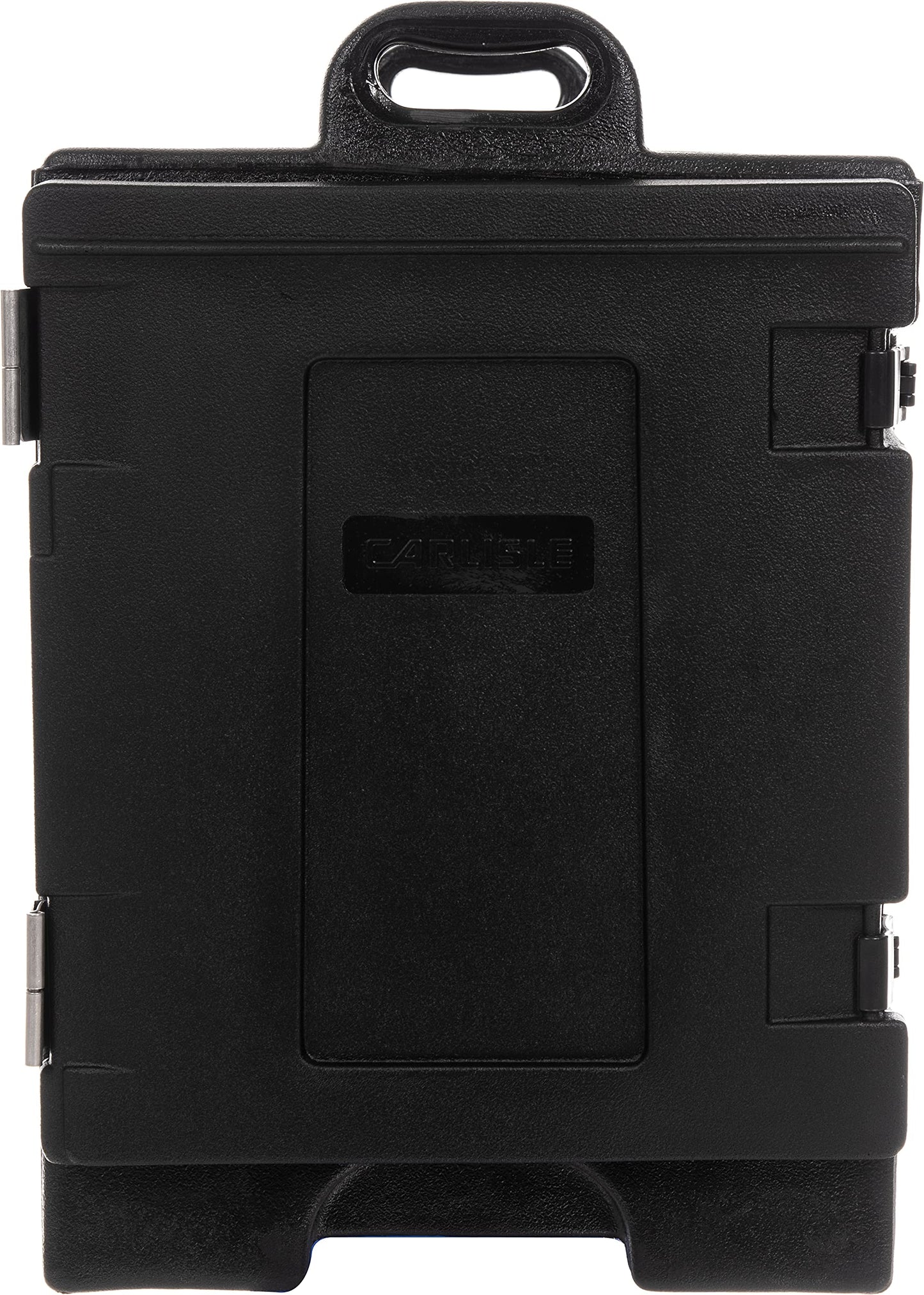 Carlisle FoodService Products Insulated Food Pan Carrier and Warmer, Front-Loading with Handles, Holds 5 Full or 10 Half 2.5" Pans (Sold Separately) with Rugged PE Shell and PU Insulation, Black