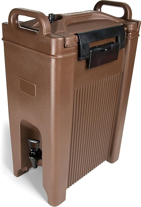 Carlisle FoodService Products 5-Gallon Insulated Beverage Dispenser, Cateraide, Food-Grade with Handles, Rugged PE Shell w...