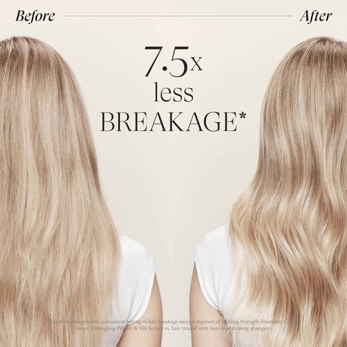L'ANZA Healing Strength Shampoo For Dry, Damaged Hair, Daily Shampoo that Strengthens, Repairs Damage, Moisturizing, Boosts Shine, Gentle Cleanse, Color Safe Anti-Humidity, Sulfate Free (33.8 Fl Oz)
