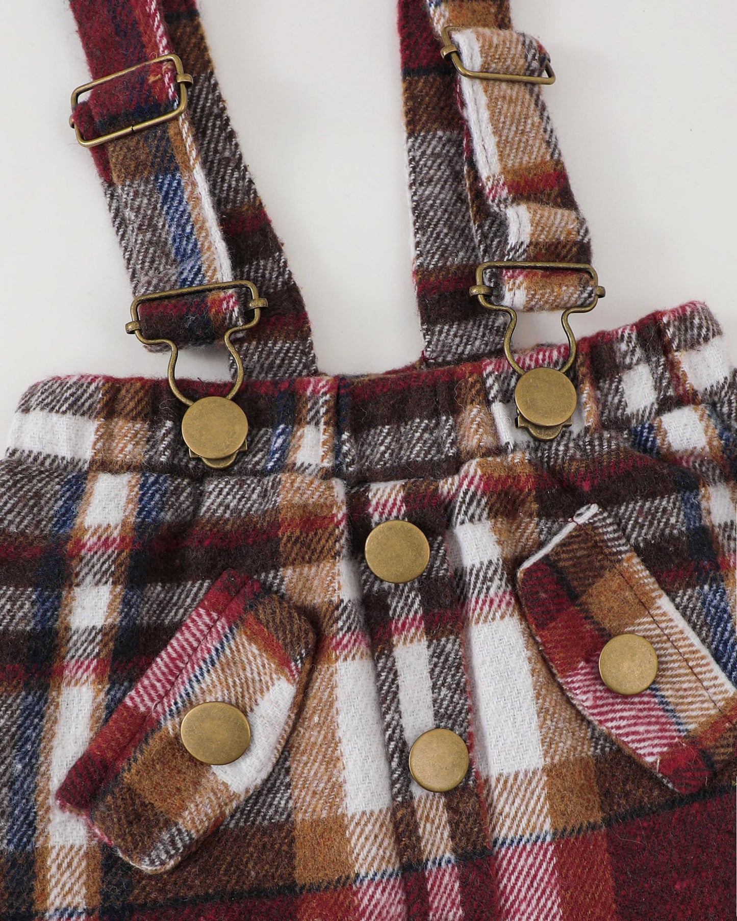 Baby Girl Clothes 3-6 Months Infant Baby Girl Dresses Winter Fall Wine Plaid Overalls Skirt Sets Ribbed Romper Gift Stuff Birthday Outfit for Girls