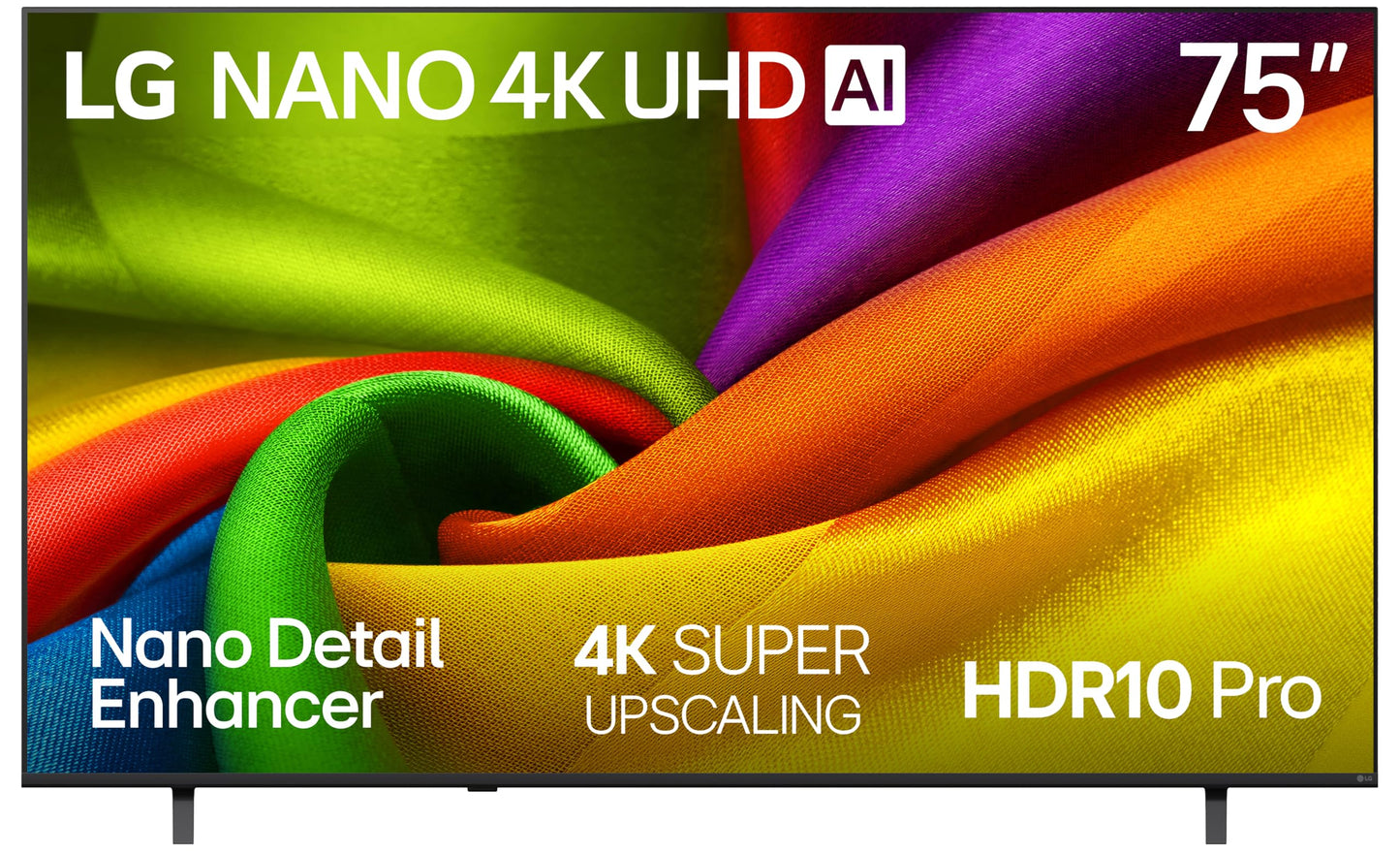 LG 75-Inch Class Nano AI 4K NU85 Series Smart TV w/AI Sound Pro, HDR10, AI 4K Super Upscaling, Filmmaker Mode, Wow Orchestra, Compatible with Alexa (75NU850BPUA, 2026)