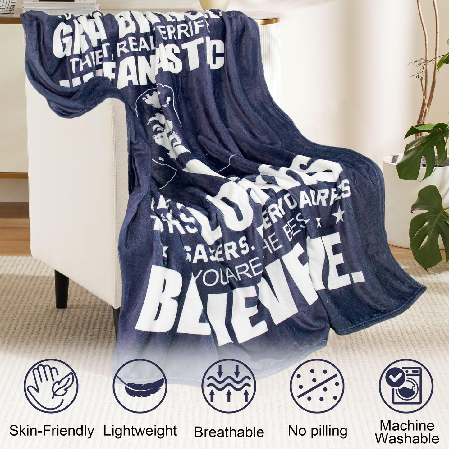 Ebmdsia Gifts for Brother Blanket, Brother Birthday Gifts from Sister, Fathers Day Christmas Birthday Gift for Brothers Adult, Big Brothers Gifts Throw Blanket 60"X50"