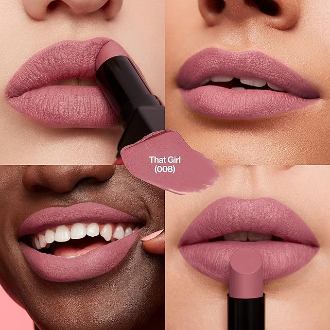 Revlon Lipstick, ColorStay Suede Ink, Built-in Primer, Stocking Stuffer for Women, Waterproof, Smudge-proof, Matte Color, 008 That Girl, 0.09 oz