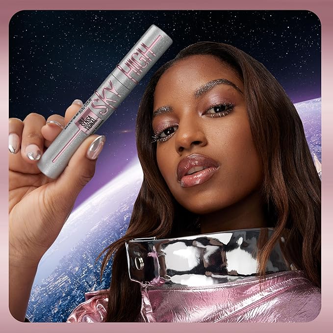 Maybelline Lash Sensational Holiday Makeup Kit, Includes Full-Size Sky High Mascara and Lash Sensational Glitter Mascara, 1 Makeup Gift Set