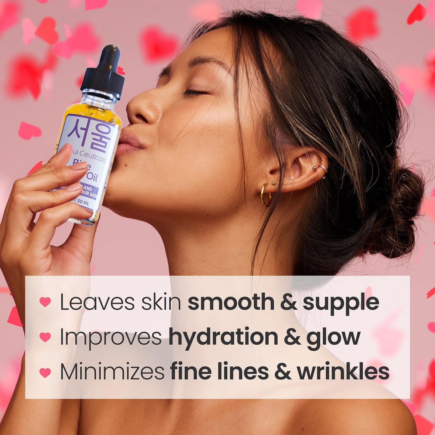 SeoulCeuticals Rice Bran Oil for Skin - Korean Skin Care Facial Glow Oil With Squalane & Vitamin E - Cruelty Free K Beauty Skinc