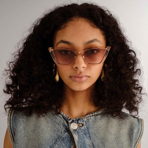 Le Specs Velodrome Sunglasses - Vanilla, Cat Eye, Women's, Elegant and Flattering Style