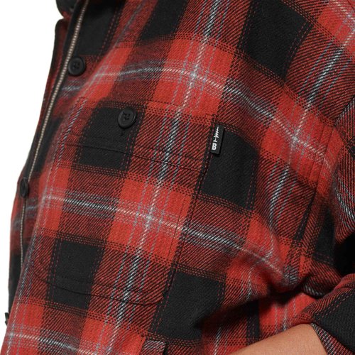 BASS OUTDOOR Women's Flannel Flex Soft Jacket, Burnt RED