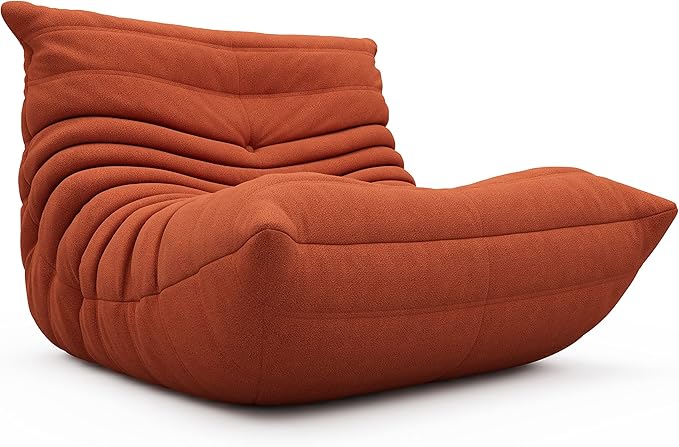 OTDMEL High-end Non-Compression Fireside Togo Chair, Bean Bag Chair for Adults, Comfy Soft Lazy Sofa Floor Lounge Chair for Bedroom, Living Room, Office or Lounge