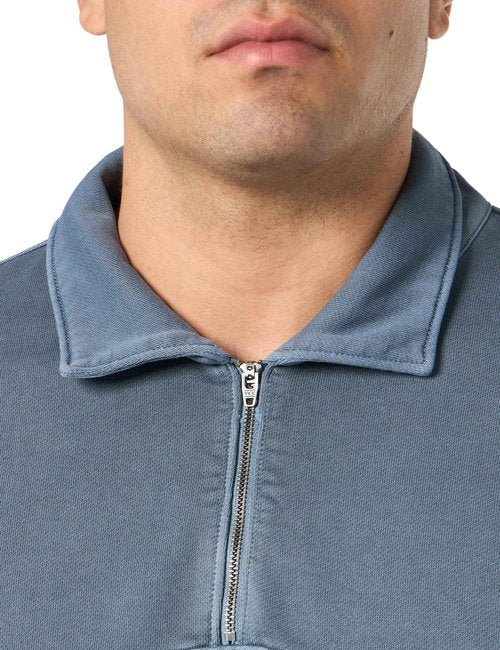 PAIGE Men's Davion Quarter Zip Pullover, Vintage Ink Pot