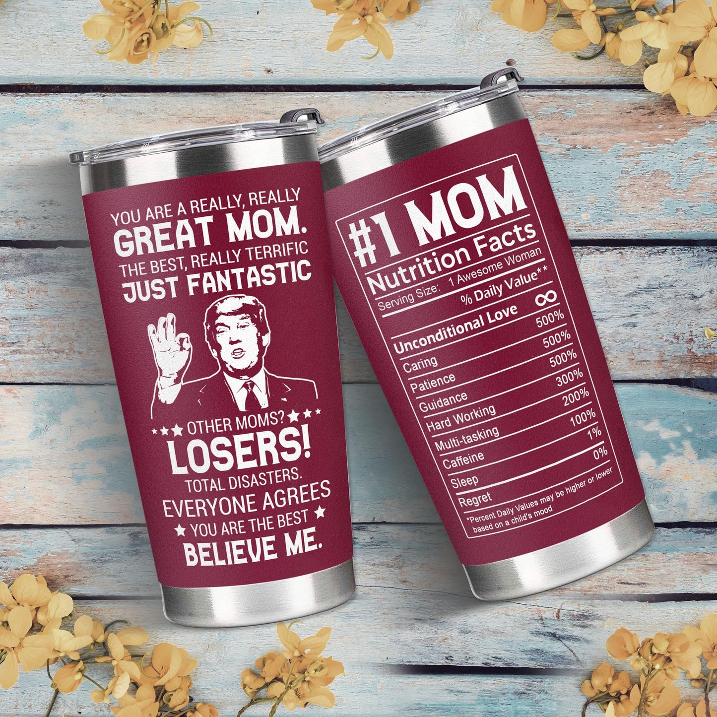 Gifts for Mom from Daughter, Son - Mothers Day Gifts for Mom, Wife, Women - Moms Birthday Gift Ideas, Cool Birthday gifts for Moms, Mothers - Best mom Tumbler, 20 Oz Stainless Steel moms Coffee Cup