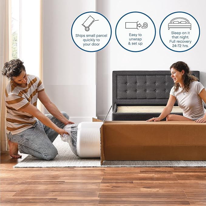 Classic Brands Cool Gel Gel Memory Foam 6-Inch Mattress | CertiPUR-US Certified | Bed-in-a-Box, Twin XL