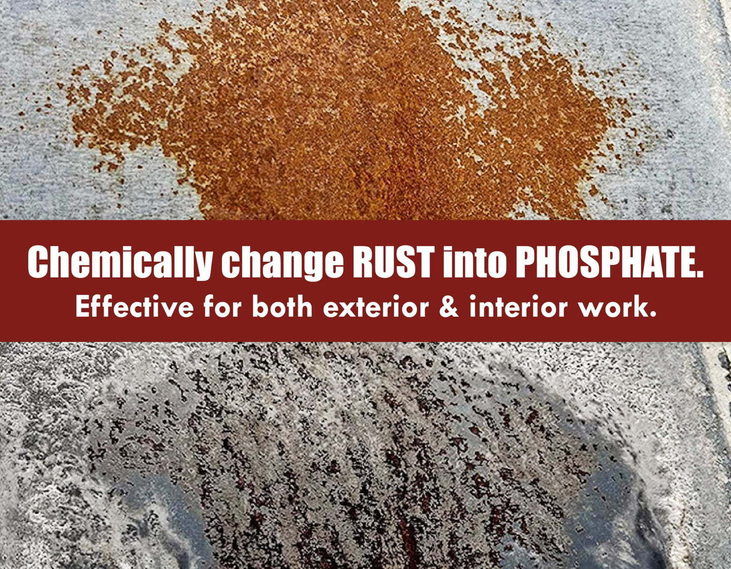 Rust Kutter - Stops Rust and Converts Rust Spots to Leave A Primed Surface Ready to Paint, Professional Rust Repair Manufactured in USA – Sprayer Included