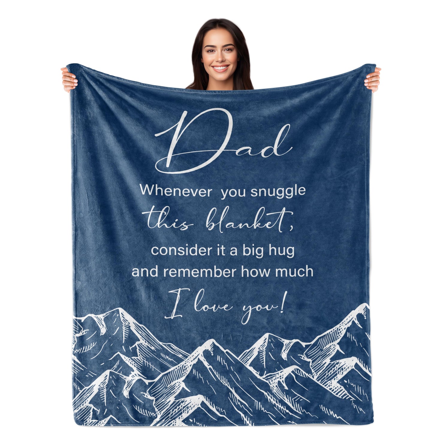 PAZISOL Gifts for Dad, Cool Dads Birthday Gift Ideas from Daughter Son, Best Dad Ever Present for Fathers Who Wants Nothing, Father Daddy Who Have Everything 60"X50" Blanket