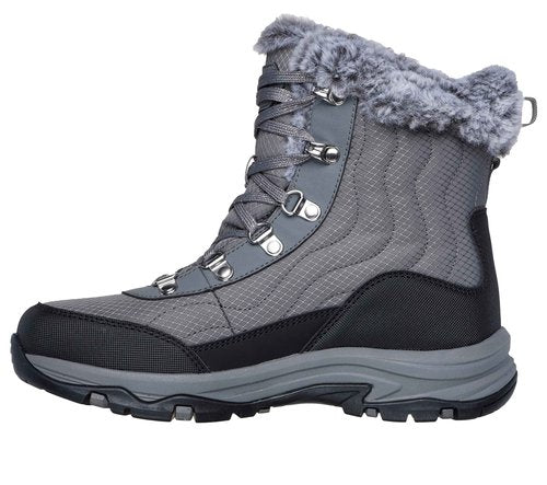 Skechers Women's Trego-Stormie Ankle Boot, Charcoal, 6