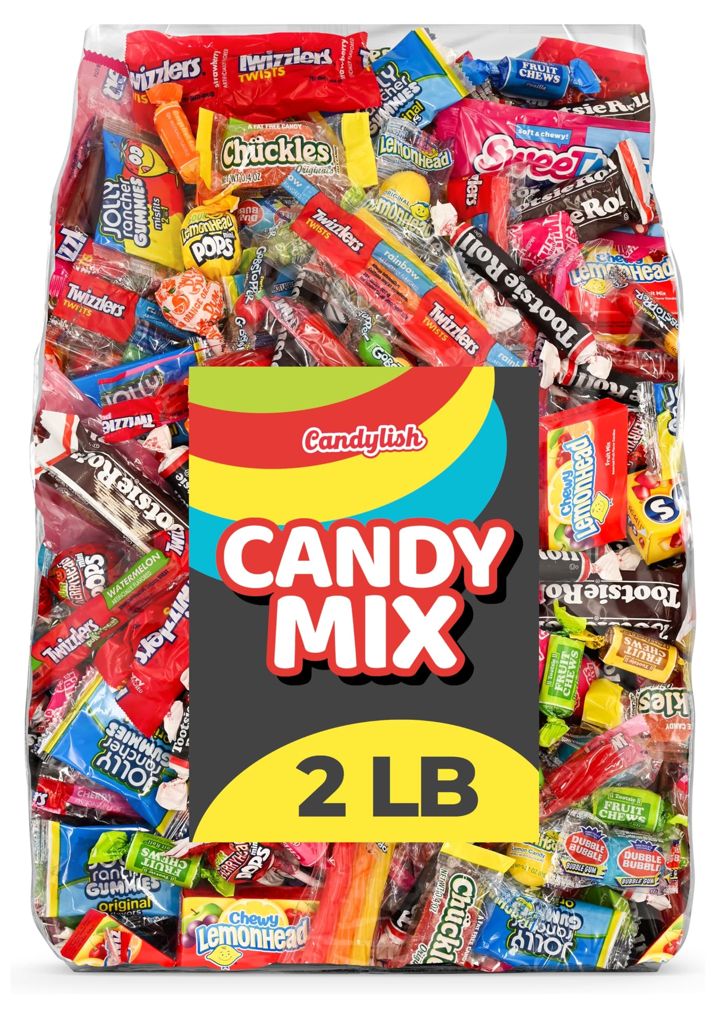Candy Mix Variety Pack – 2 LB Bulk Assorted Candy Individually Wrapped – Big Bag of Candy for Piñata Stuffers, Goodie Bags, Birthday Parties, Kids’ Treats & Party Favors