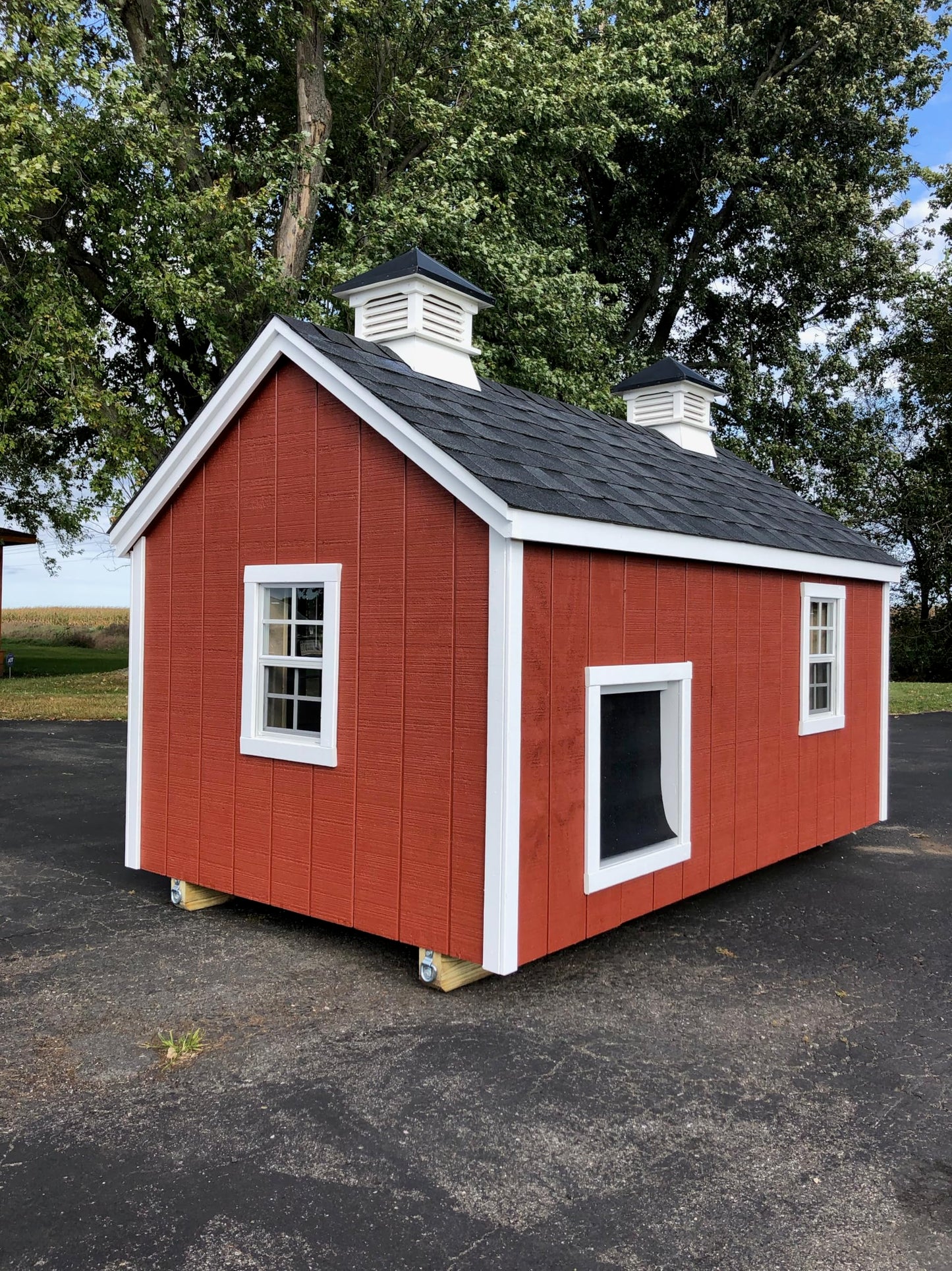 Shed Windows and More 24" X 27" Window Aluminum Frame White Flush Safety/TEMPERD Glass Storage Sheds Playhouse Tree House