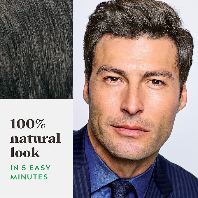 Just For Men Shampoo-In Color (Formerly Original Formula), Mens Hair Color with Keratin and Vitamin E for Stronger Hair - Dark Brown, H-45, Pack of 1