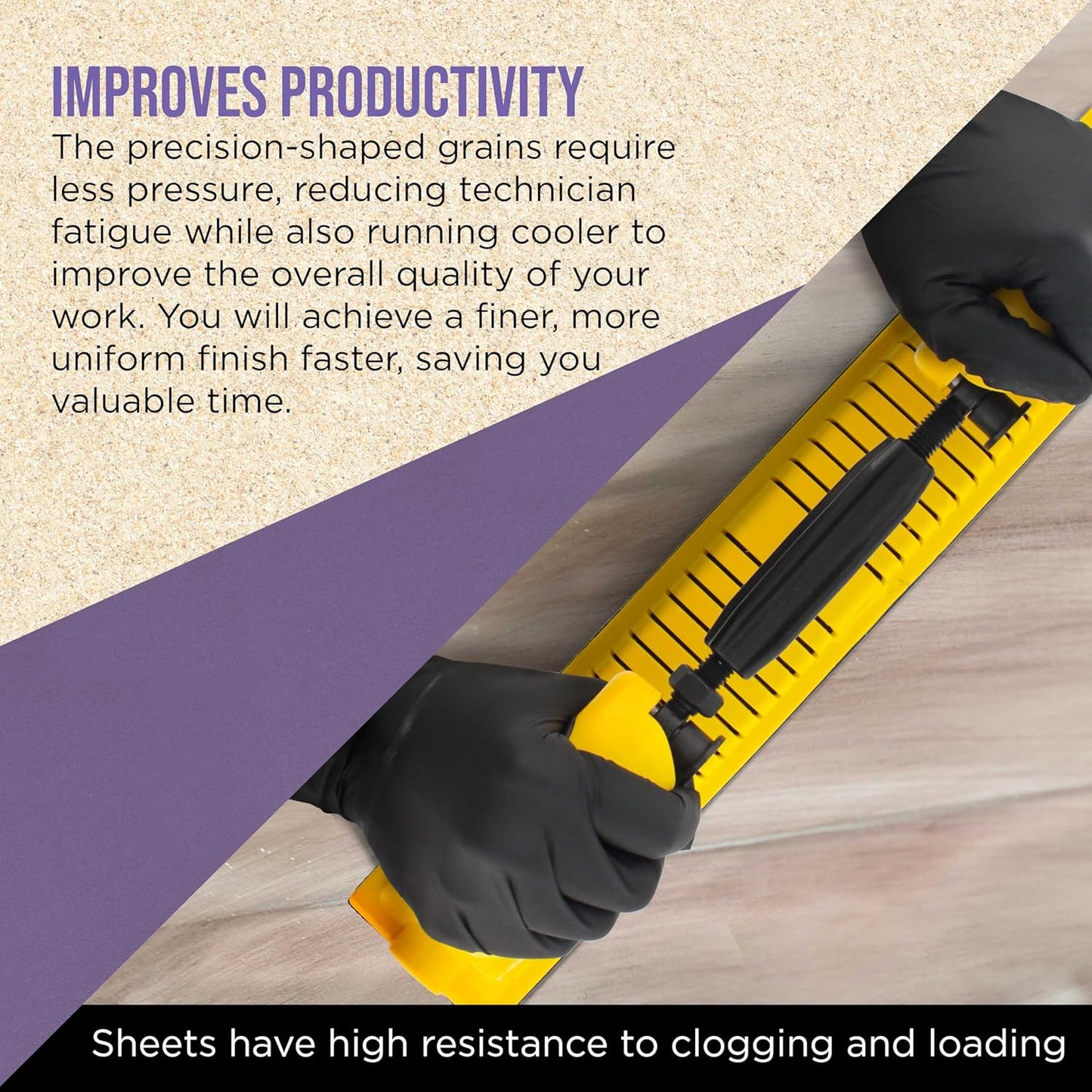 Dura-Gold Premium 1000 Grit PSA Purple Film Ceramic Longboard Sandpaper, 2-3/4" Wide Continuous 20 Yard Roll - Self Adhesive Stickyback for Auto & Wood Air File Long Board Sanders, Hand Sanding Blocks