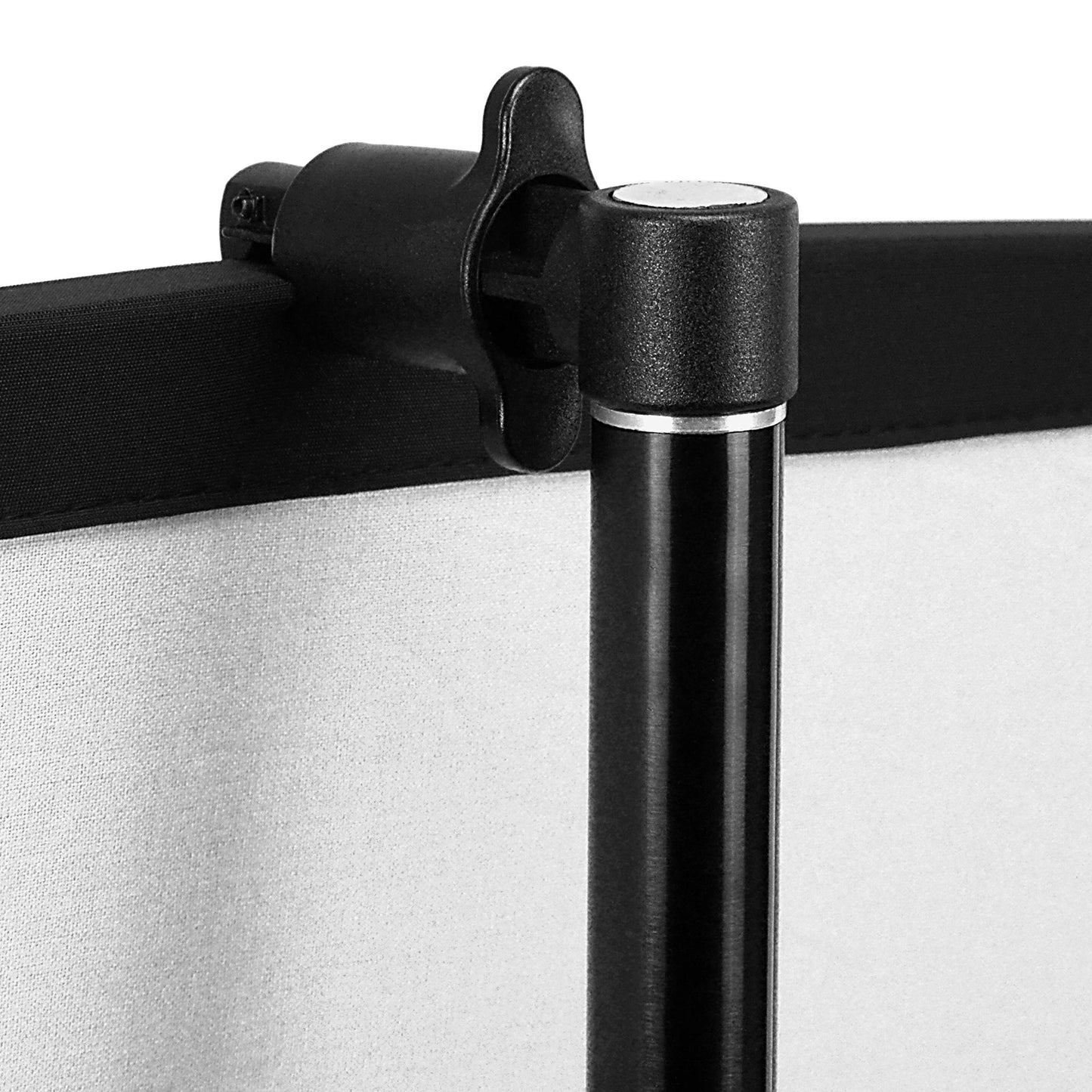 Fotodiox 5x7 (foot) Collapsible Black + White 2-in-1 Background, Backdrop Kit with Stand Support