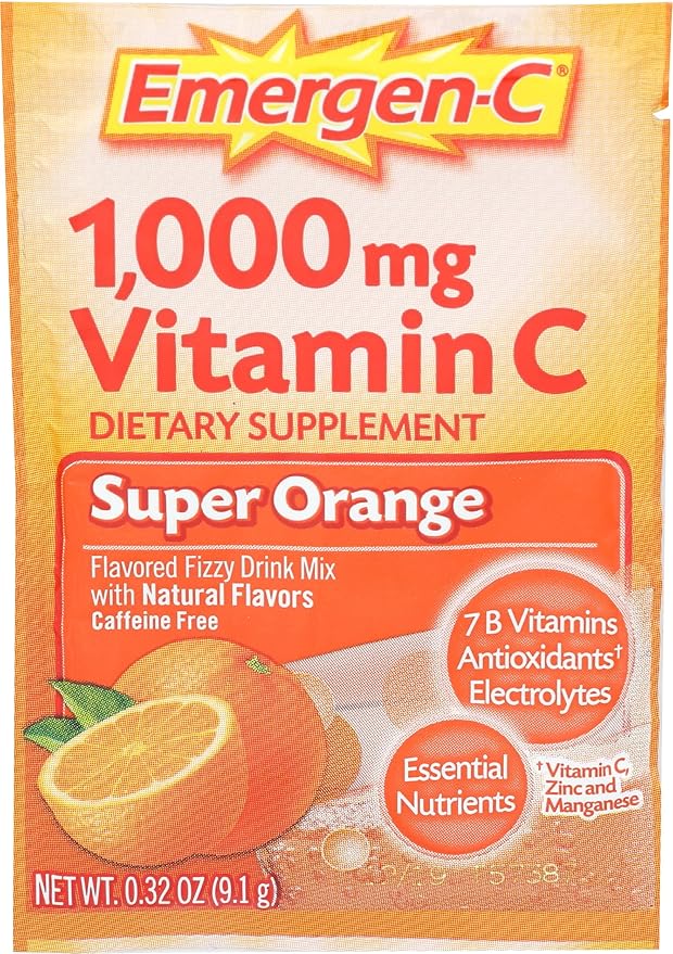 Alacer Super Orange Emergen C Packet, 0.32 OZ