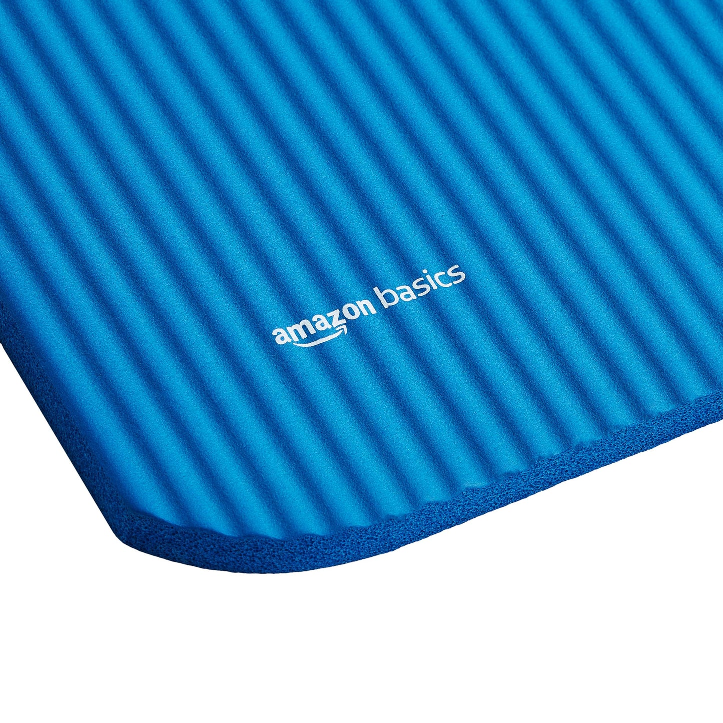 Amazon Basics 1/2 Inch Extra Thick Exercise Yoga Mat with Carrying Strap, Cushioned Support, for Fitness and Gym Workouts, Blue