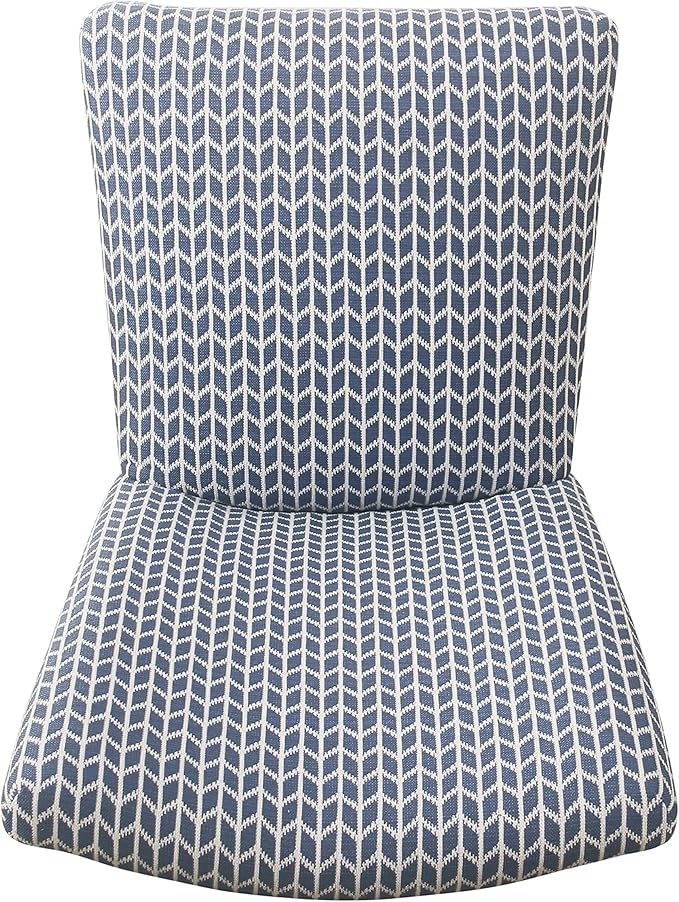 HomePop Classic Parsons Dining Chair - Blue Geometric (Set of 2)