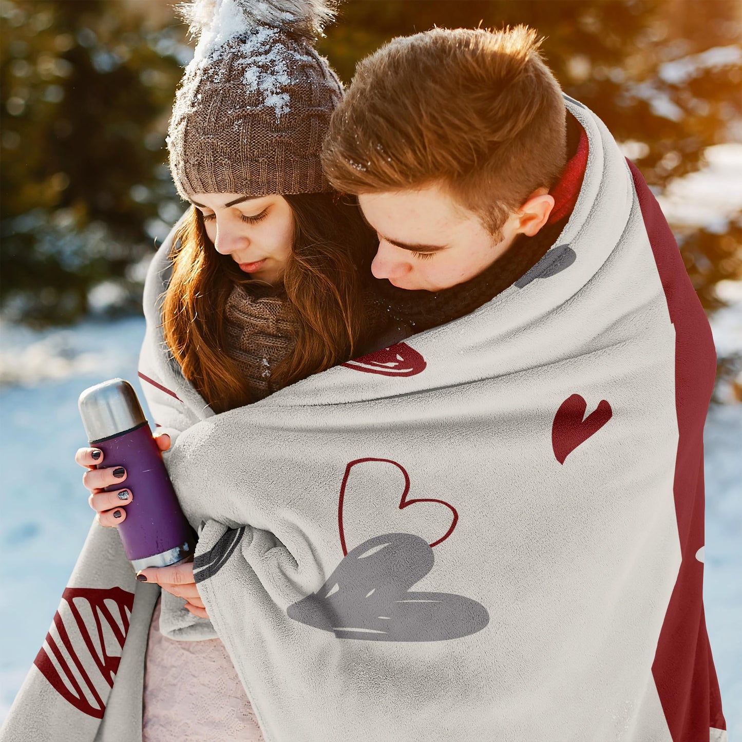 Henazin Gifts for Her/Him, Couple Gifts Blanket 60"X50", Romantic Gifts, I Love You Gifts, Christmas/Anniversary/Birthday Gifts for Girlfriend Boyfriend, Wedding Gifts for Wife Husband