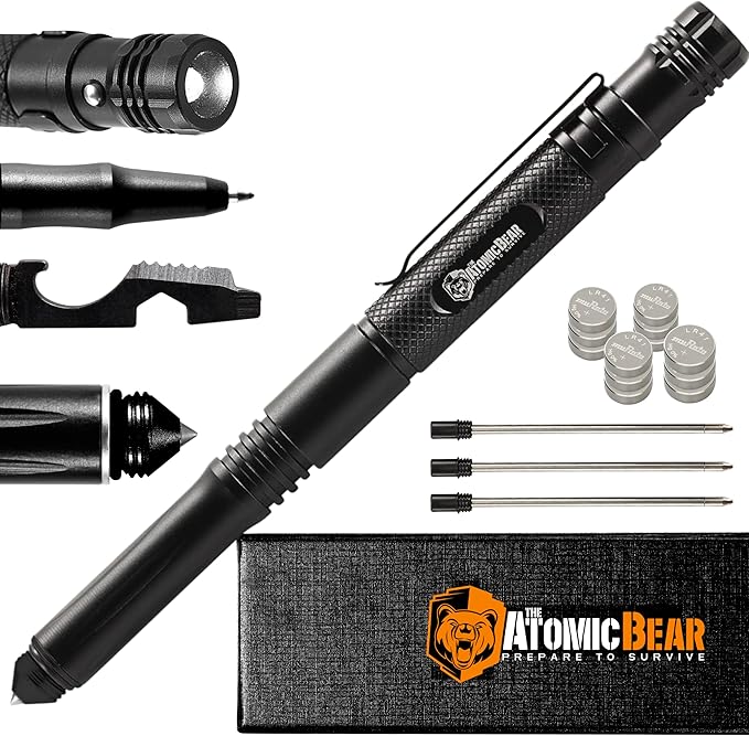 Tactical Pen – Self Defense Pen & Multi-tool Pen - Flashlight Survival Pen for Men & Women - Tactical Gear & Gift - Milita...