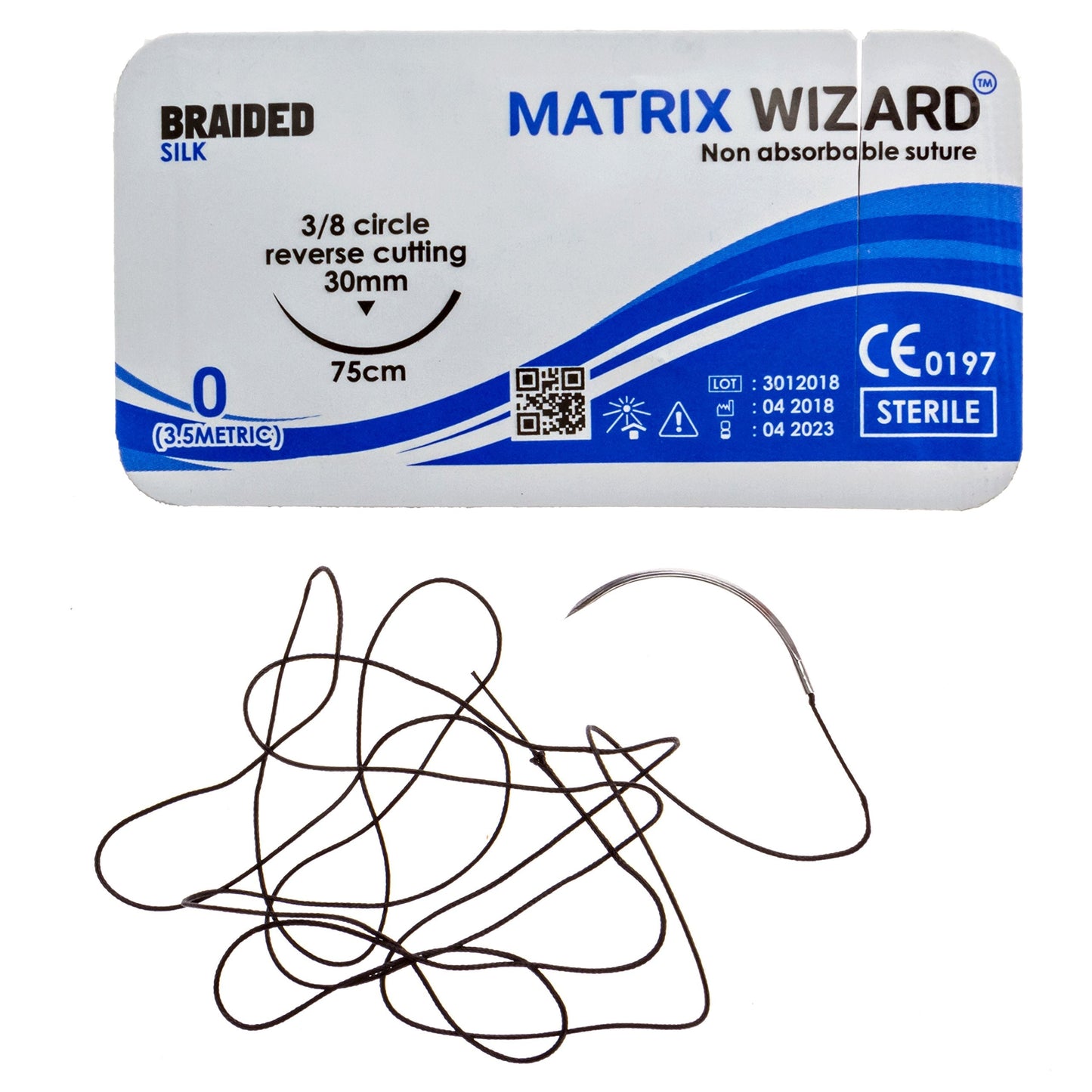 Sterile Sutures Thread with Needle Plus Tools - First Aid Field Emergency, Trauma Practice Suture Kit; Taxidermy; Medical, Nursing and Vet Students (16 Mixed 0, 2/0, 3/0, 4/0 with 12 Instruments) 28PK