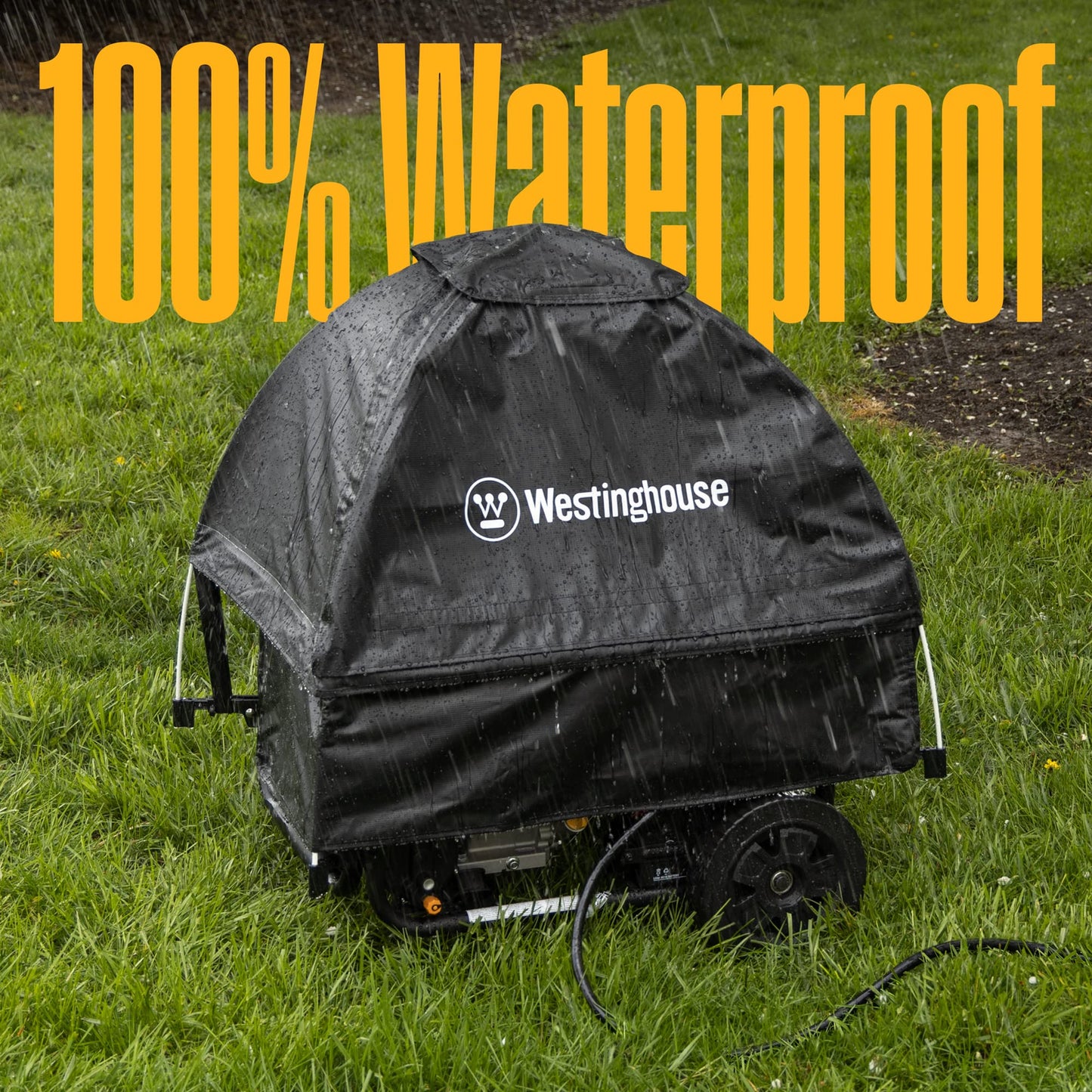 Westinghouse 4650W Dual Fuel Generator with Remote Start and Weather Tent Cover for Open Frame Portable Generators