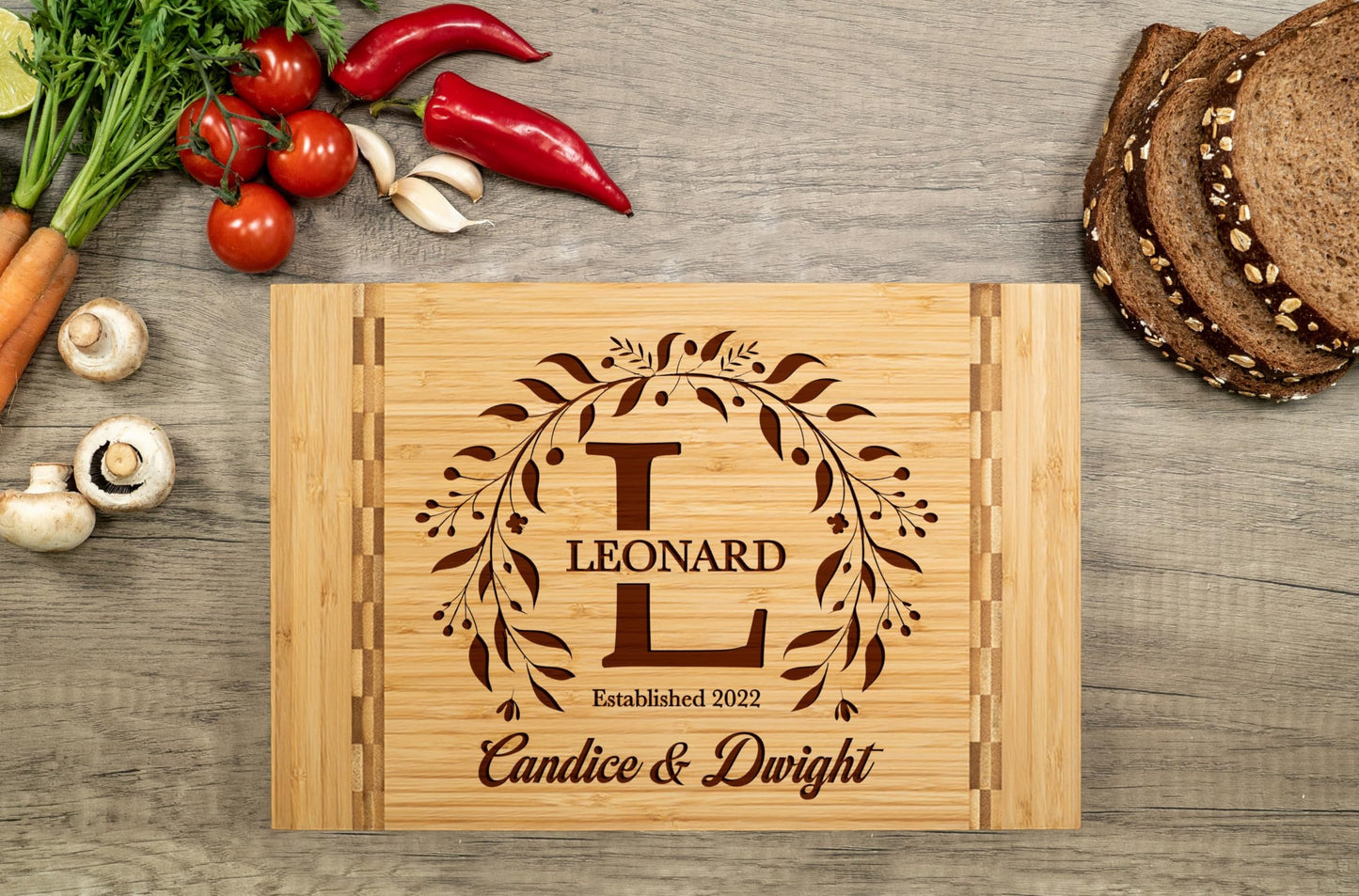 Wedding Gifts for Couples 2025 - Personalized Cutting Board, Bridal Shower Gifts, Engagement Gifts for Couples, Anniversary, Housewarming, Christmas Gift for Couples or Family