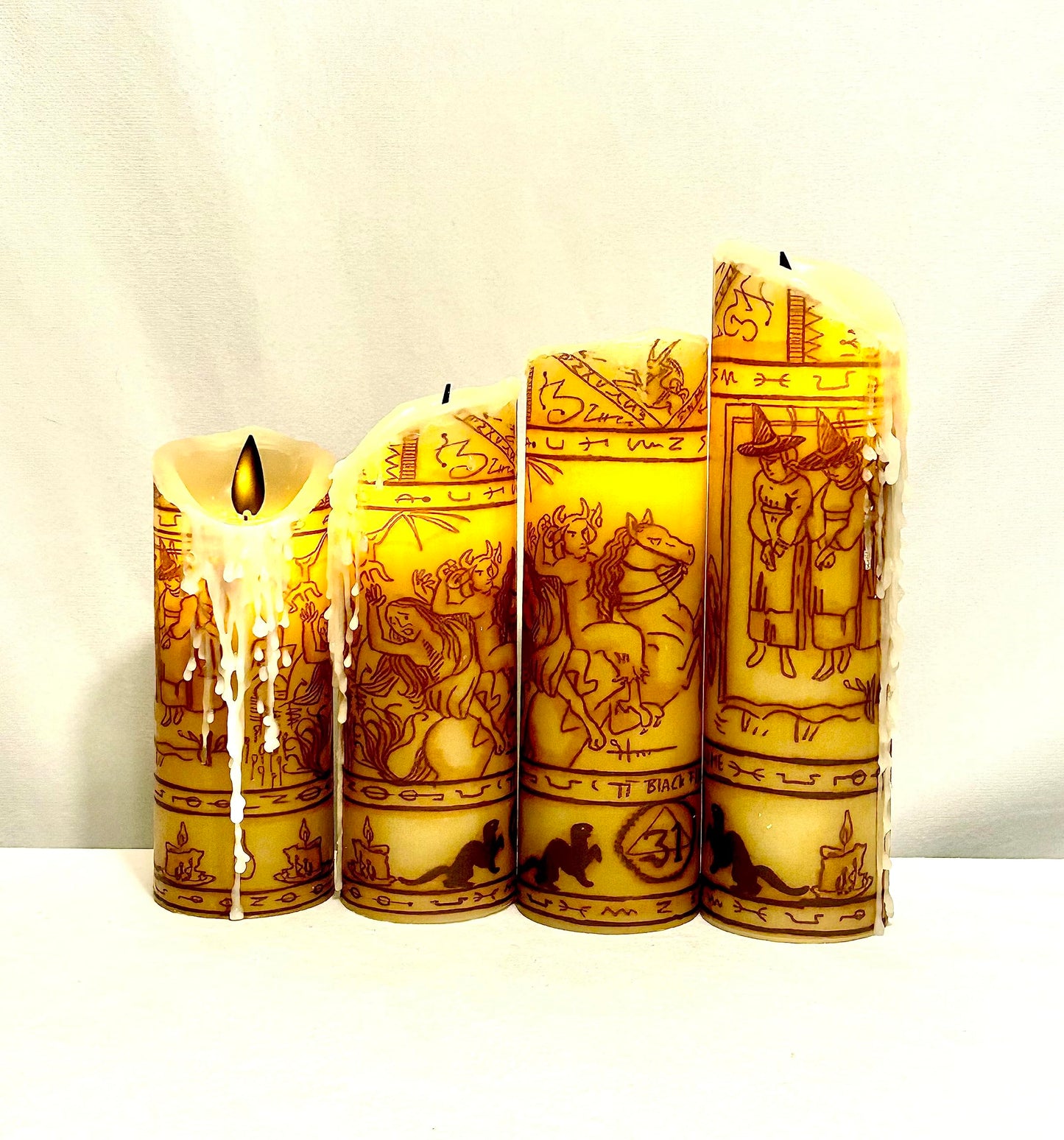 Hocus Pocus Black Flame Replica LED Wax Candle (Normal 5 inch)